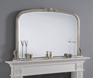 The Wentworth Overmantle Mirror - Silver