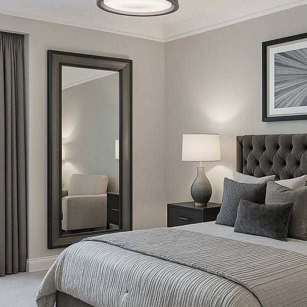 Florence Black and Grey Mirror