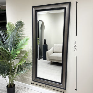 Florence Black and Grey Mirror