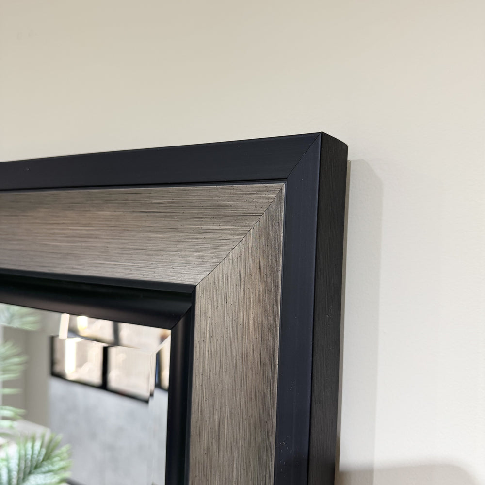 Florence Black and Grey Mirror