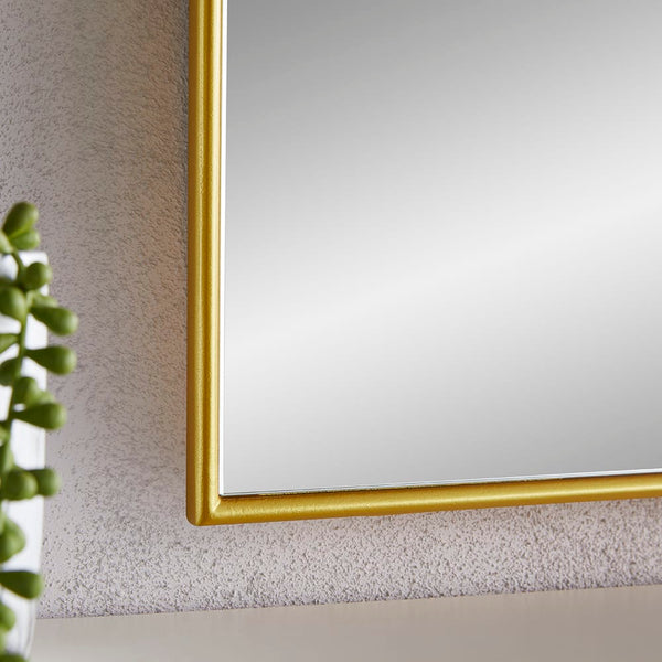 Arcus Gold Overmantle Mirror