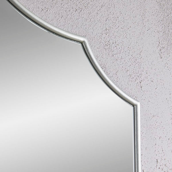 Arcus Silver Overmantle Mirror