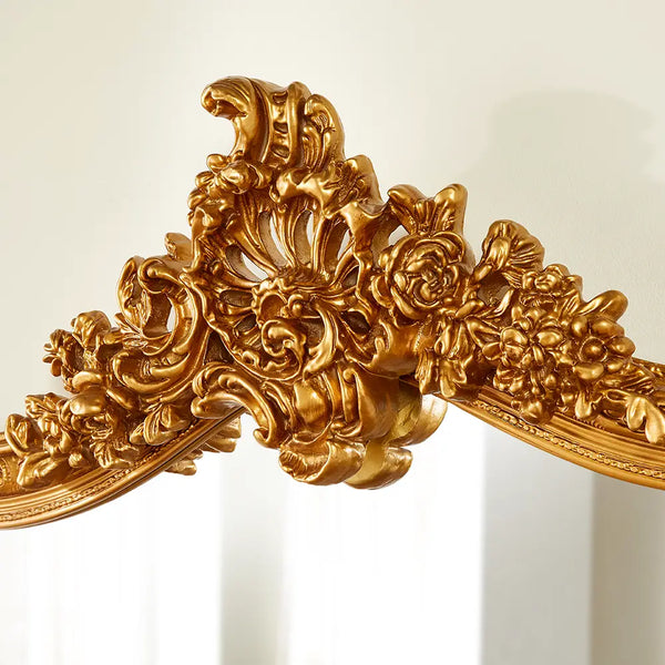 Burghley Grand Antique Gold Overmantle Mirror
