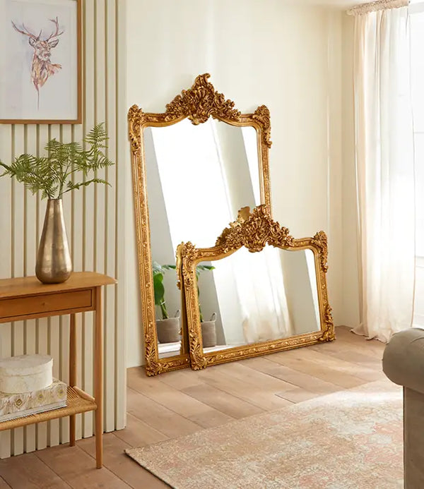 Burghley Grand Antique Gold Mirror