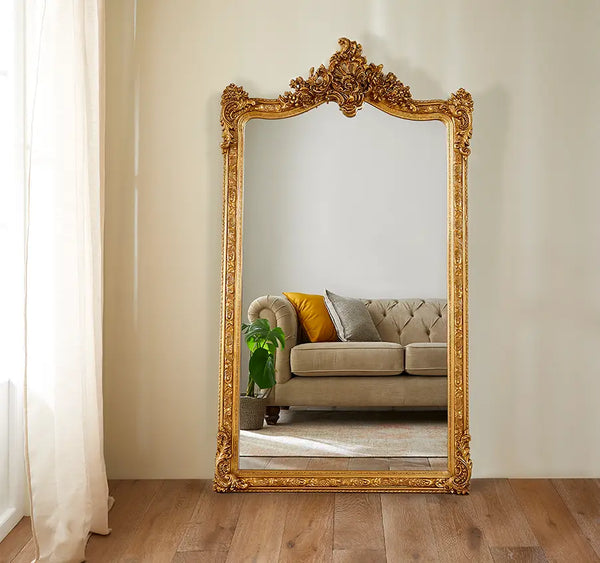 Burghley Grand Antique Gold Mirror