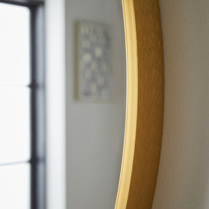 Bexley Brushed Gold Metal Frame Mirror