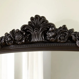 Chatsworth Black Overmantle Mirror