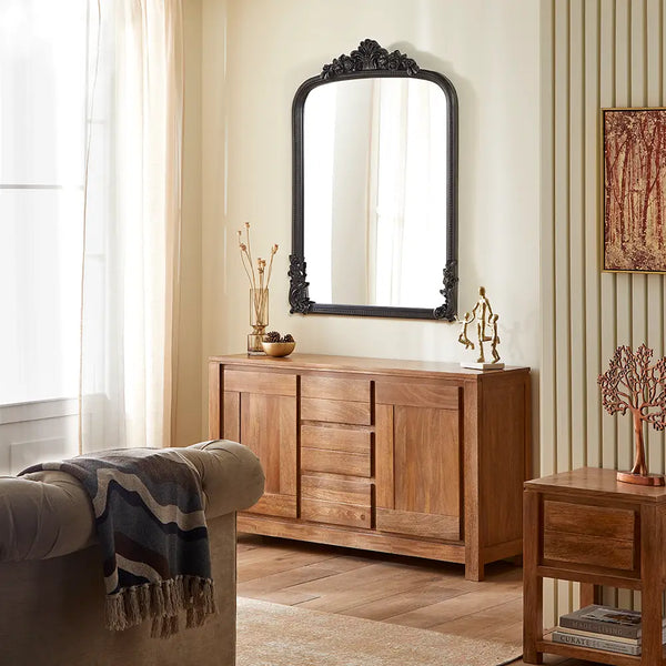 Chatsworth Black Wall Mirror