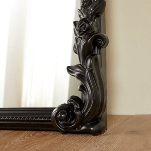 Chatsworth Black Leaner Mirror