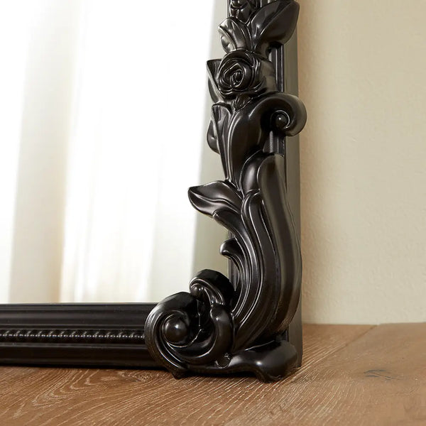 Chatsworth Black Leaner Mirror