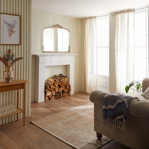 Chatsworth Champagne Overmantle Mirror