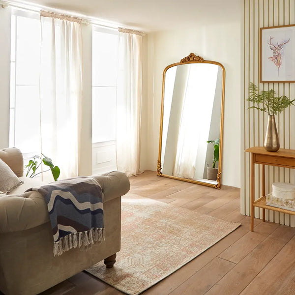 Chatsworth Gold Leaner Mirror