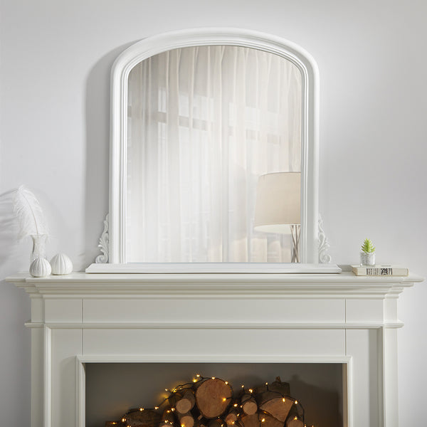 Canterbury White Overmantle