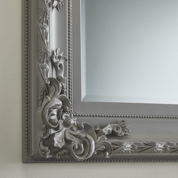 Carved Louis Grey Mirror