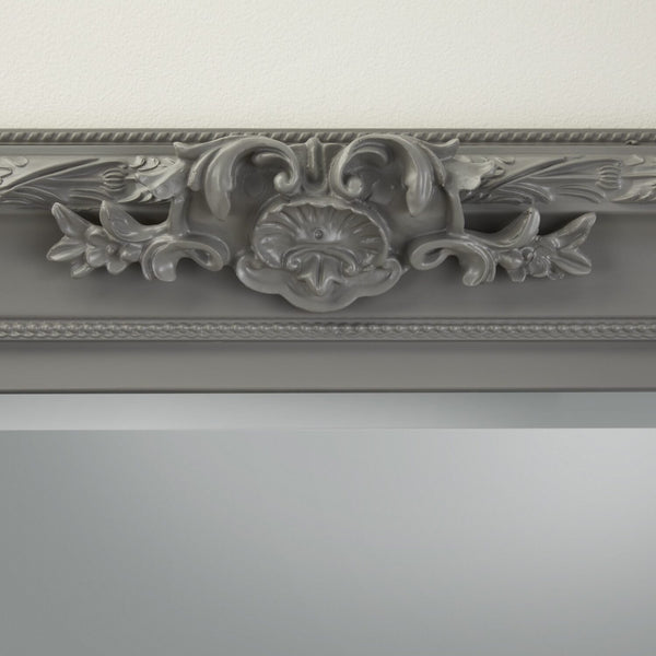 Carved Louis Grey Mirror