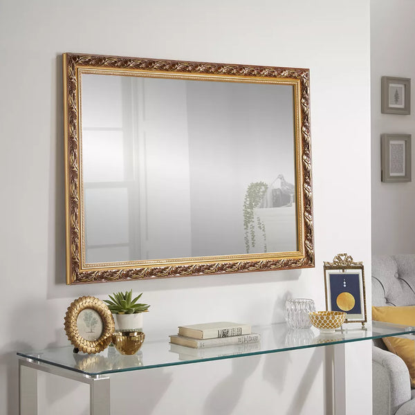 Harlington Gold Wall Mirror 90cm x 65cm