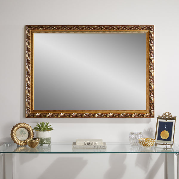 Harlington Gold Wall Mirror 90cm x 65cm