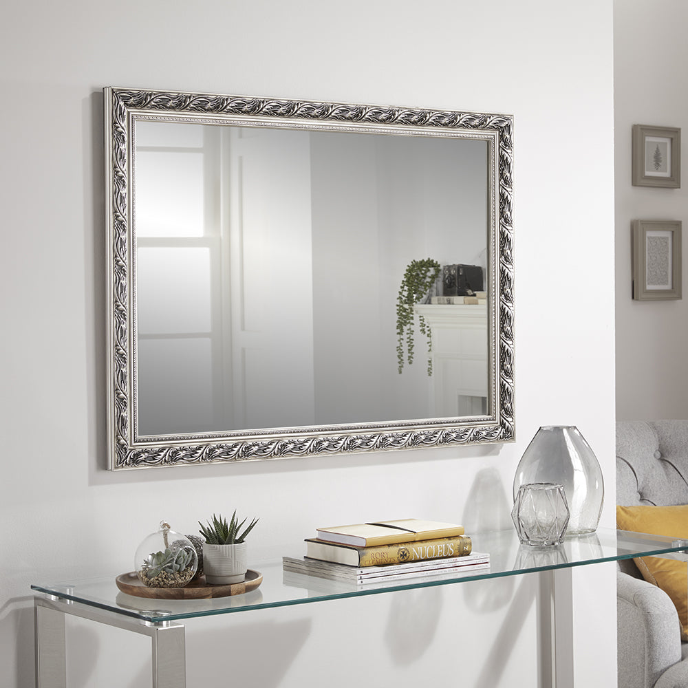 Harlington Silver Wall Mirror 90cm x 65cm