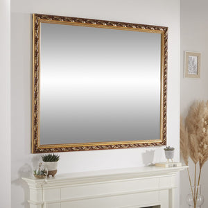 Harlington Gold Wall Mirror 90cm x 65cm