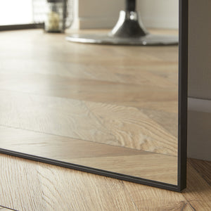 Islington Black Leaner Mirror H 180cm x W 80cm