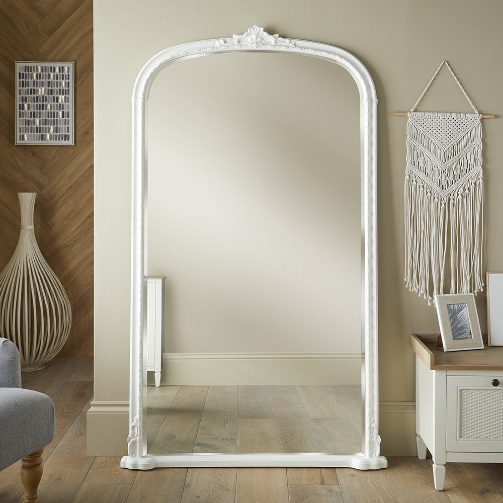 Mayfair Antique Leaner - White