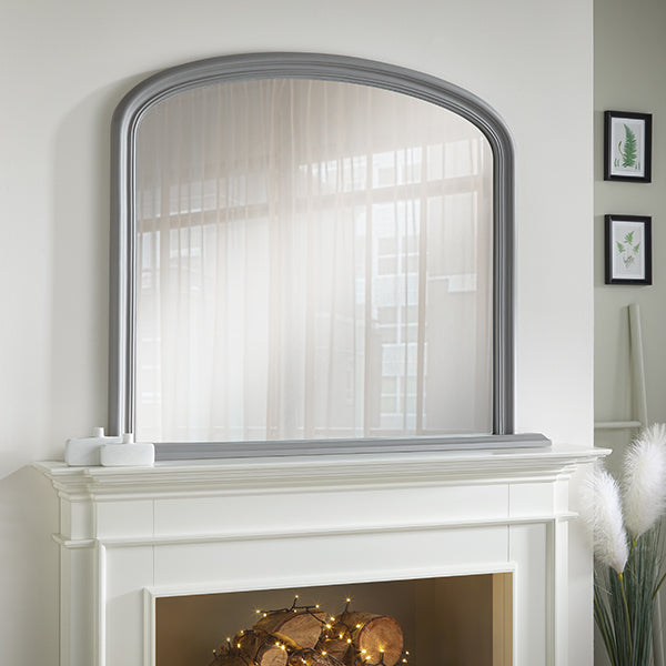 Osborne Grey Overmantle Mirror