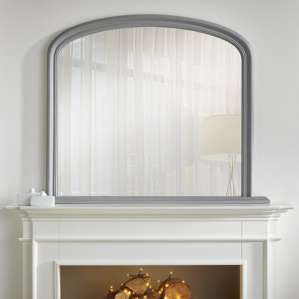 Osborne Grey Overmantle Mirror