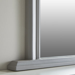 Osborne Grey Overmantle Mirror