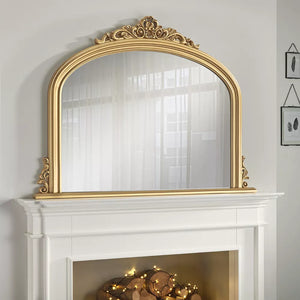 Richmond Antique Gold Overmantle Mirror