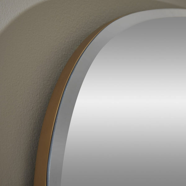 Simplistic Gold Overmantle Mirror