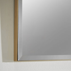 Simplistic Gold Overmantle Mirror