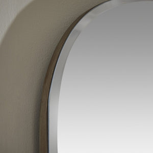 Simplistic Silver Overmantle Mirror