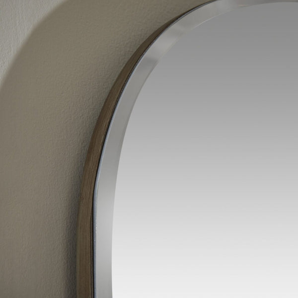 Simplistic Silver Overmantle Mirror