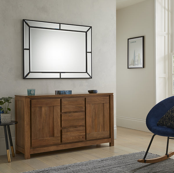 The Venetian Wall Mirror - Black