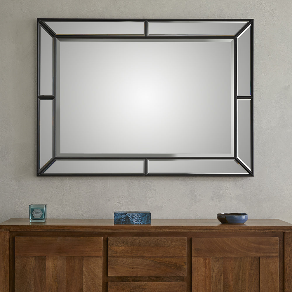 The Venetian Wall Mirror - Black