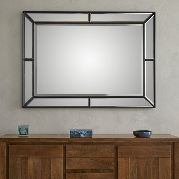The Venetian Wall Mirror - Black