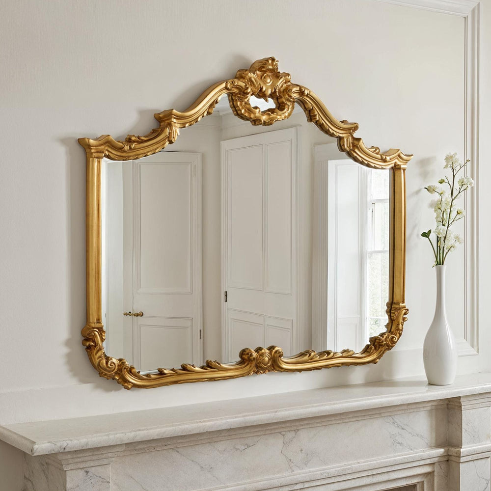 Penrose Gold Overmantle Mirror
