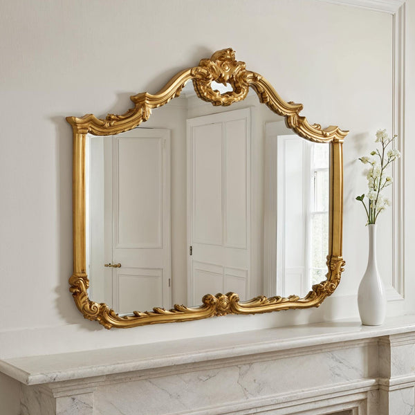 Penrose Gold Overmantle Mirror