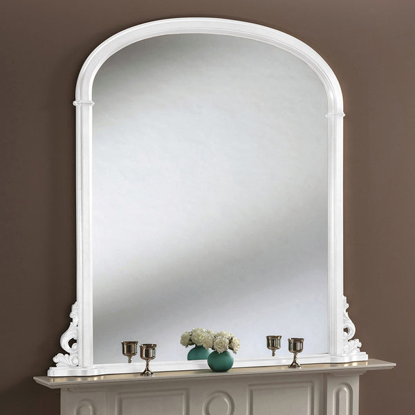 Hamlet White Overmantle Mirror