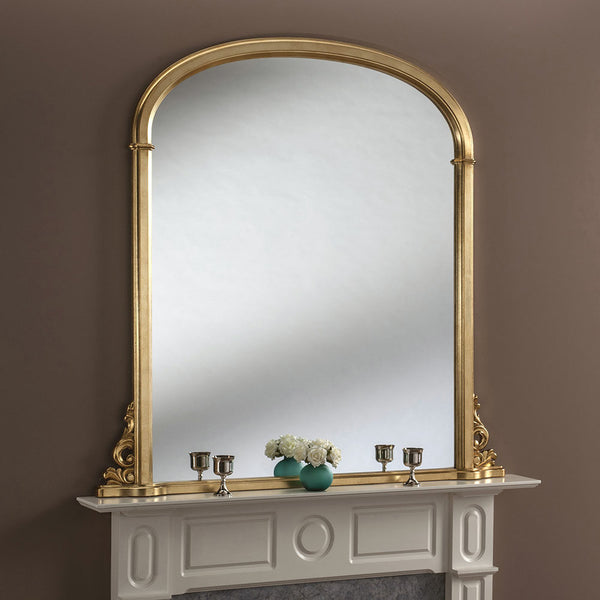 Hamlet Gold Overmantle Mirror