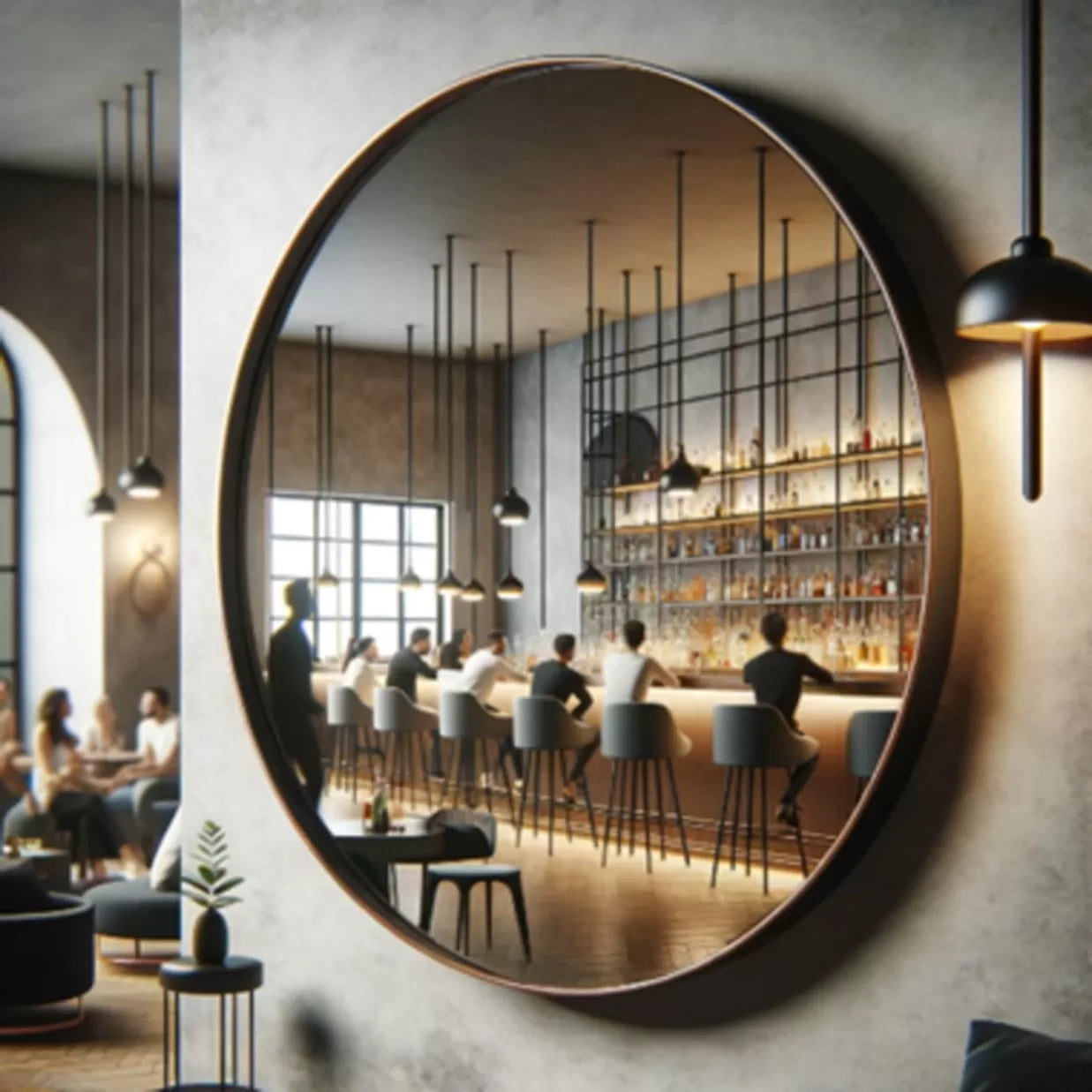 Utilising mirrors in commercial spaces