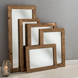 Rustic Reclaimed Wood Mirror
