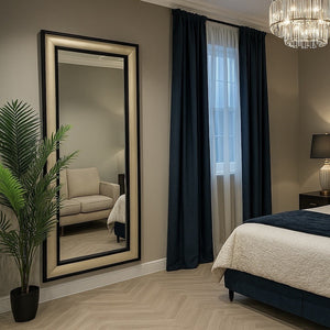 Florence Black and Gold Mirror