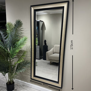 Florence Black and Gold Mirror