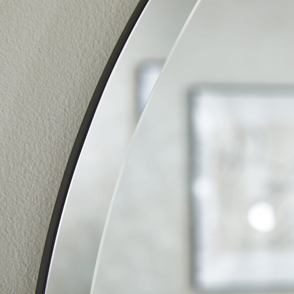 Simplistic Bevelled Round Mirror 80cm