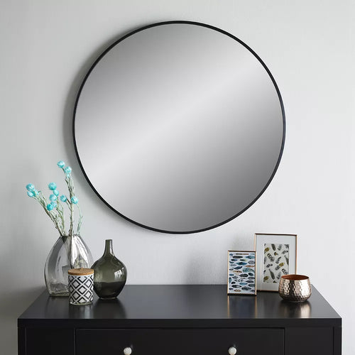 Bexley Black Metal Frame Mirror