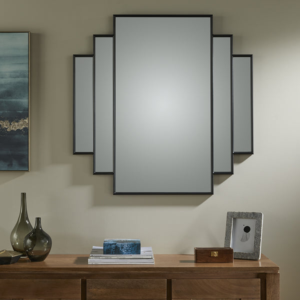 Charleston Black Wall Mirror