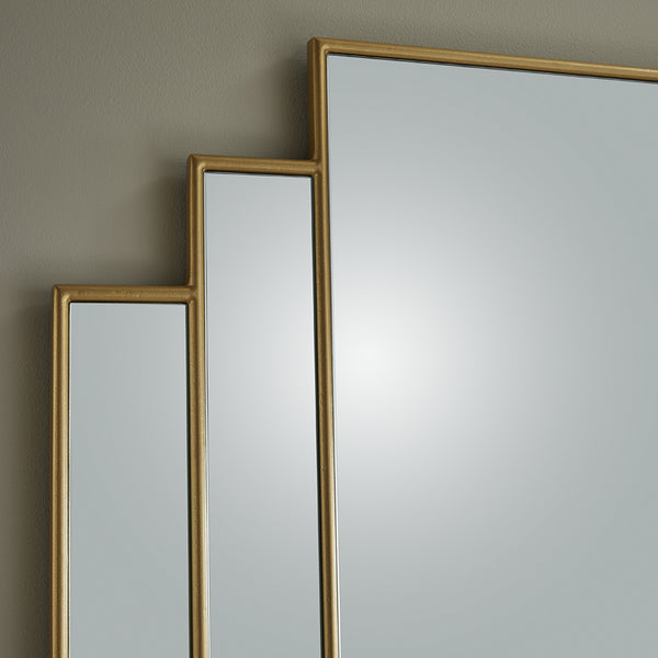 Charleston Gold Overmantle Mirror