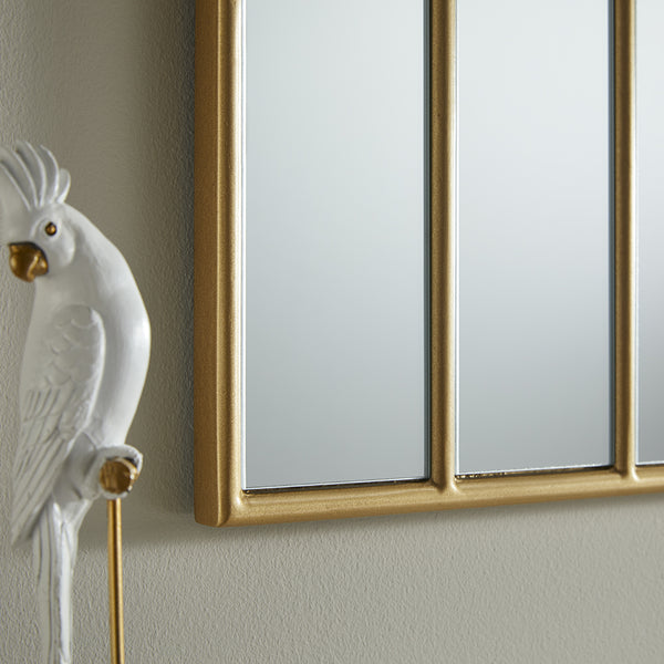 Charleston Gold Overmantle Mirror