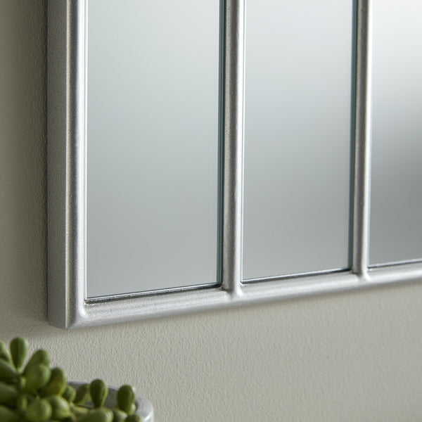 Charleston Silver Overmantle Mirror